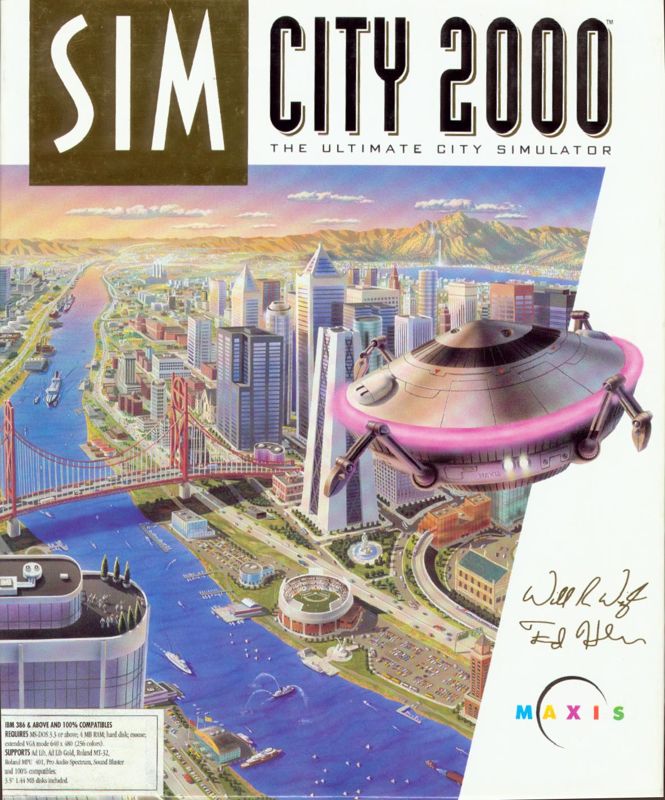 SimCity 2000 box art for GameBoy Advance